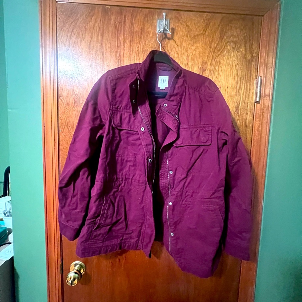 The Gap, purple utility jacket